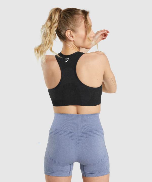 Damske Športové Podprsenky Gymshark Vital Seamless 2.0 Čierne | YR1026439
